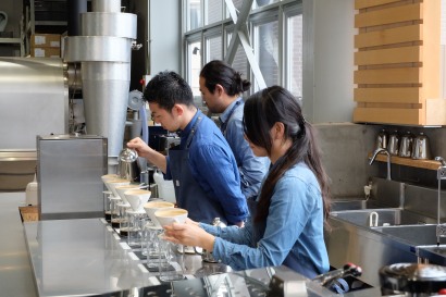 Pour Over Bar at Blue Bottle Coffee Kiyosumi-Shirakawa Tokyo Japan