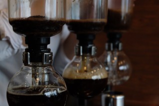Beautiful Siphon Brewers at Cafe Obscura Tokyo Japan Coffee
