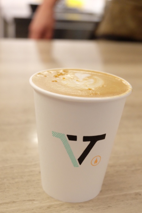 Latte at Verve Coffee Roasters Shinjuku Tokyo Japan