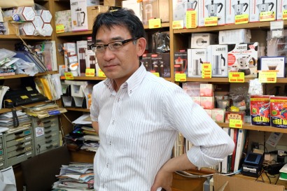 Owner of Yamamoto Coffee Store in Shinjuku Tokyo Japan